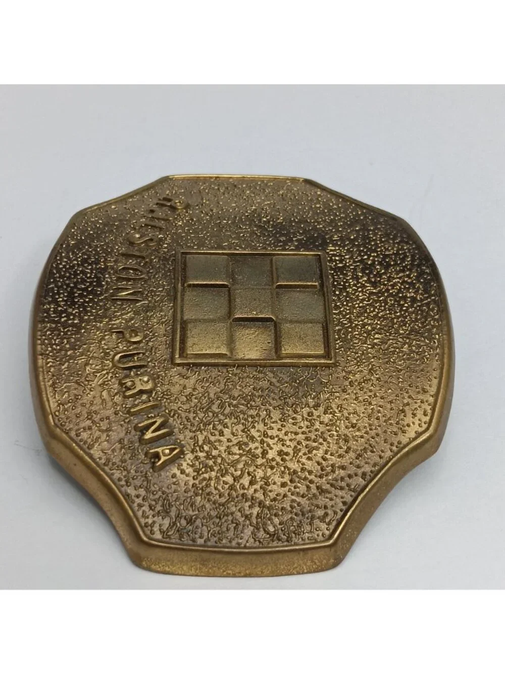 Vintage Ralston Purina Brass Belt Buckle 3